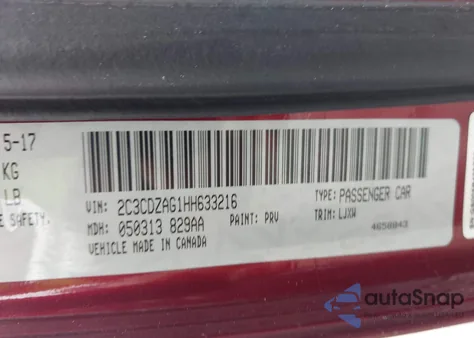 2017 Dodge Challenger Sxt Plus z USA, uszkodzony, nr VIN 2C3CDZAG1HH633216